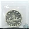 Image 2 : Silver $1 1947 Blunt 7 ICCS Certified MS-64. Bright coin with hints of golden toning.