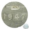 Image 3 : Silver $1 1947 Blt. 7. "J.O.P." Counter stamped. (Rev. 005, Oval, Large Initials). Coin is EF but ha