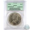 Image 1 : Silver $1 1955 Arnprior PCGS Certified MS-64. Coin contains a Die Break not mentioned on the holder.