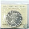 Image 1 : Silver $1 1960 ICCS Certified PL-67 Cameo. Tied for highest grade with POP = 6.