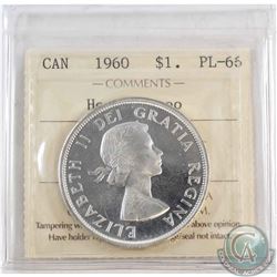 Silver $1 1960 ICCS Certified PL-66 Heavy Cameo