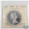 Image 1 : Silver $1 1960 ICCS Certified PL-66 Heavy Cameo