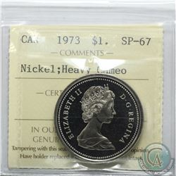 Nickel $1 1973 ICCS Certified SP-67 Heavy Cameo