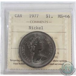 Nickel $1 1977 ICCS Certified MS-66