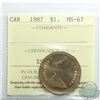 Image 1 : Loon $1 1987 ICCS Certified MS-67. Tied for highest known with POP = 3.