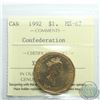 Image 1 : Loon $1 1992 Confederation ICCS Certified MS-67. Tied for highest known with POP = 4.