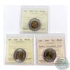 Image 1 : $2 2005, 2006 & 2008 Quebec ICCS Certified MS-66. 3pcs