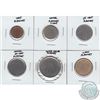 Image 1 : Lot of Canada 1-cent, 5-cent, 25-cent, 50-cent, Nickel $1 & Loon $1 Blank Planchets. 6pcs