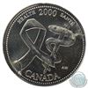 Image 1 : 2000 Canada 25-cent Off Metal Strike on Foreign Planchet, 4.5 Grams, Non Magnetic B.U.