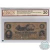 Image 1 : 40-10-04-06b 1859 Bank of Brantford $4, Stokes-Carroll, Overall Green Tint, Engraved Date, Westbrook