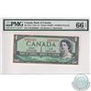 Image 1 : BC-37b-I 1954 Bank of Canada Modified $1, Beattie-Rasminsky S/N: T/M8203220, PMG Certified GEM UNC-6