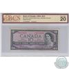 Image 1 : BC-40bA 1954 Bank of Canada Replacement $10, Beattie-Rasminsky S/N: *U/T0234928, BCS certified VF-20