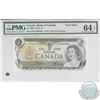 Image 1 : BC-46bT 1973 Bank of Canada Test Note $1, Crow-Bouey, S/N: EXA1203384. PMG CUNC-64 EPQ