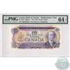 Image 1 : BC-49bA 1971 Bank of Canada Replacement $10, Bouey-Rasminsky S/N: *DK3207854, PMG Certified CUNC-64 