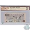 Image 1 : BC-60aA. 1988 Bank of Canada Replacement $100, Thiessen-Crow, Hidden Back Position Number, S/N: AJX1