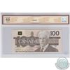 Image 2 : BC-60aA-i. 1988 Bank of Canada Replacement $100, Thiessen-Crow, Clear Back Position Number, S/N: AJX
