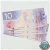 Image 1 : BC-63b. 3 Consecutive 2001 Bank of Canada $10, Knight-Dodge, S/N: FDZ9770071-73 all in UNC Condition