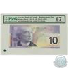 Image 1 : BC-63bA. 2001 Bank of Canada Replacement $10, Knight-Dodge, S/N: FEN2546469. PMG Superb Gem UNC-67 E