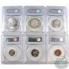 Image 2 : 1937 Matte Specimen Set PCGS Certified. You will receive the 1-cent SP-65 Red, 5-cent SP-66, 10-cent