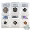 Image 2 : 1937 Mirror Specimen Set PCGS Certified. You will receive the 1-cent SP-64 RB, 5-cent SP-64, 10-cent