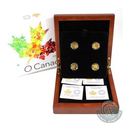RCM Issue; 2014 $5 O Canada Fine Gold Collection in deluxe Presentation Case (Tax Exempt). This set 
