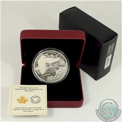 RCM Issue; 2014 $50 The Legend of the Spirit Bear 5oz. Fine Silver Coin (Tax Exempt).