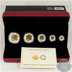 RCM Issue; 2014 The Maple Leaf Fine Silver Fractional Set (Tax Exempt).