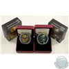 Image 1 : RCM Issue; 2017 $30 Animals in the Moonlight - Cougar & Lynx Fine Silver Coins (Tax Exempt). Note ou