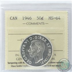 50-cent 1946 ICCS Certified MS-64
