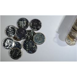ROLL OF PROOF 1962 ROOSEVELT DIMES
