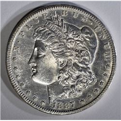 1887-S MORGAN DOLLAR BU CLEANED