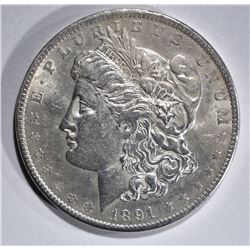 1891 MORGAN DOLLAR AU/BU