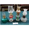 Image 1 : FOUR VINTAGE OIL LAMPS