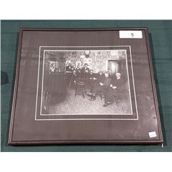 BLACK/WHITE PHOTO OF GENTLEMEN FROM BARKERVILLE, BC