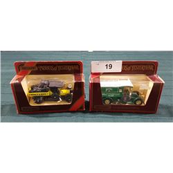 TWO VINTAGE MATCHBOX MODELS OF YESTER YEAR DIE CAST TRUCKS