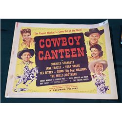 ORIGINAL 1944 "COWBOY CANTEEN" MOVIE POSTER