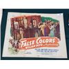 Image 1 : ORIGINAL 1943 "FALSE COLORS" MOVIE POSTER