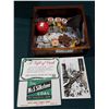 Image 1 : WOOD TRAY OF COLLECTIBLES