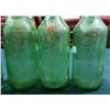 Image 3 : SIX 1960'S MOUNTAIN DEW, 7UP & SPRITE GREEN GLASS POP BOTTLES