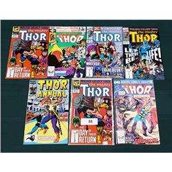 SEVEN VINTAGE THOR COMICS