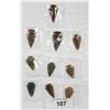 Image 1 : 10 STONE ARROW HEADS