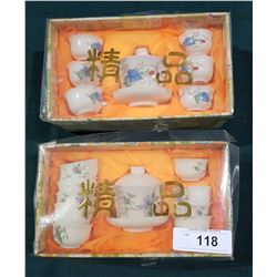 2 ASIAN TEA SETS IN ORIGINAL BOXES