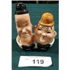 Image 1 : BESWICK LAUREL AND HARDY SALT AND PEPPER SHAKER SET