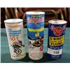Image 1 : THREE VINTAGE SNOWMOBILE OIL TINS