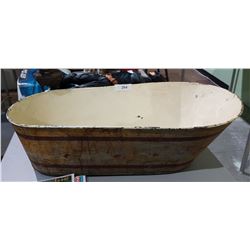 VINTAGE TIN BABY BATH TUB