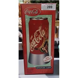 NEW IN BOX COCA-COLA ROTATING LAMP