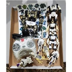 BOX LOT OF COLLECTIBLE ROBOTS ETC