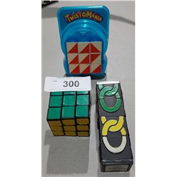 3 VINTAGE RUBIK'S PUZZLES