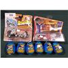 Image 1 : 2 DIE CAST VEHICLES IN PACKAGES & 6 HOTWHEELS CANDY EGGS