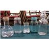 Image 1 : 5 VINTAGE BOTTLES AND CANNING JARS